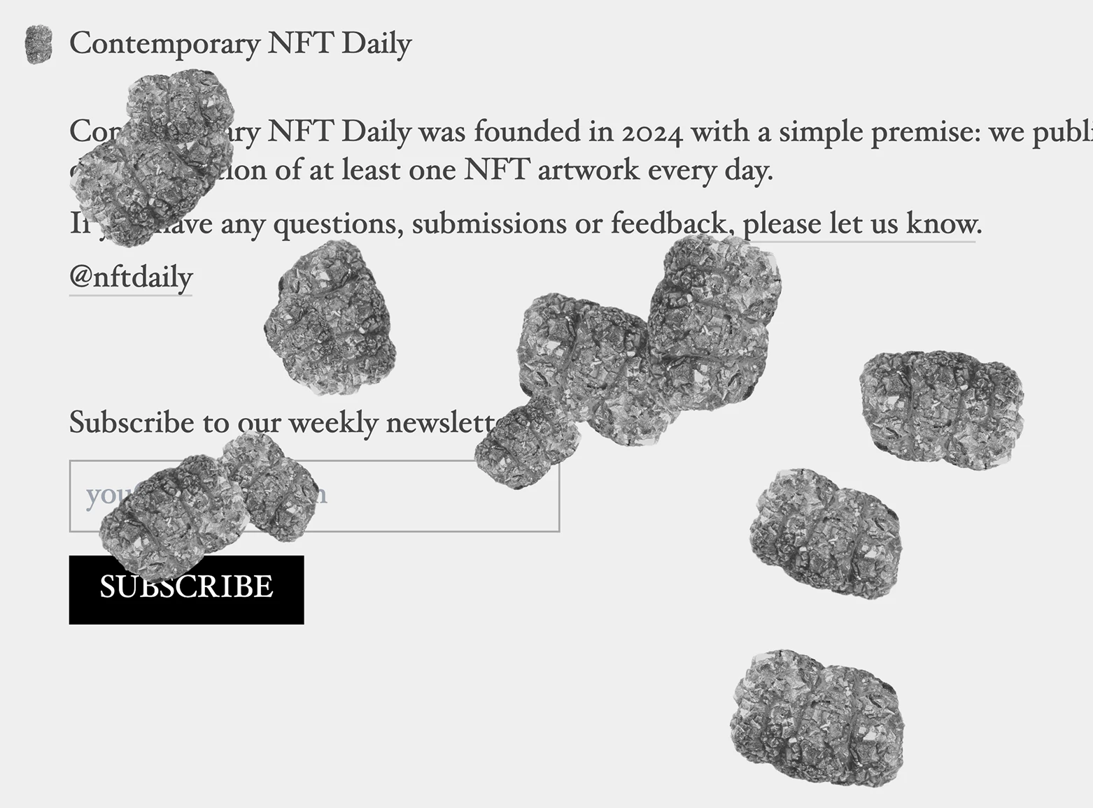 Contemporary NFT Daily desktop detail