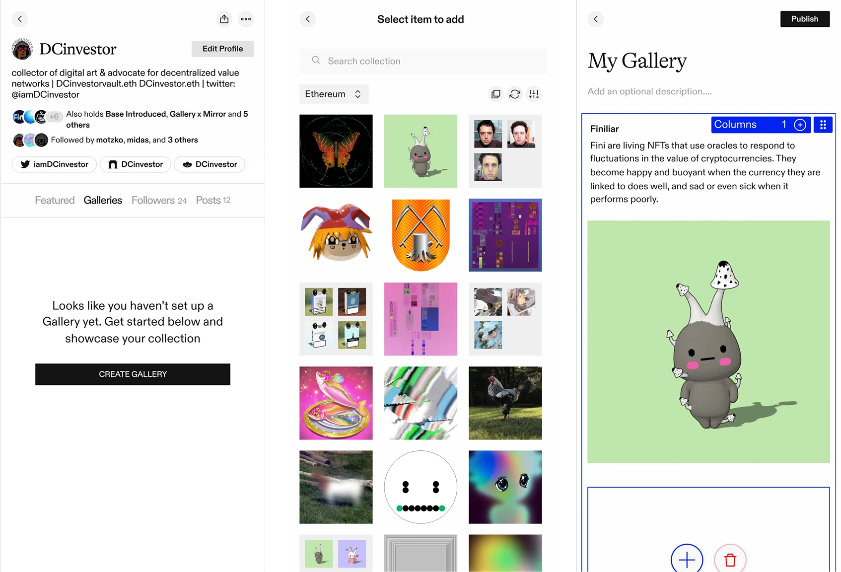 Gallery editor